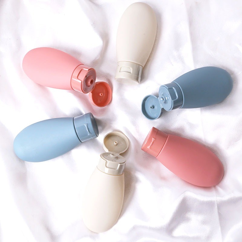 ขวดรีฟิลหลอดแบ่งครีมขนาด 60ml สำหรับพกพาใส่โลชั่น แชมพู ครีมกันแดดเหมาะสำหรับการเดินทางประหยัดเนื้อที่