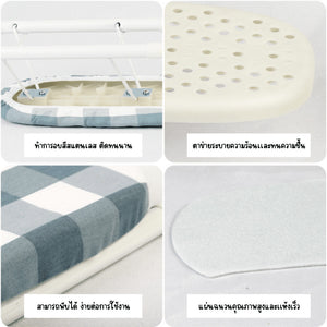 โต๊ะรีดผ้ากันลื่นขนาดเล็ก โต๊ะรีดผ้า ขนาดเล็ก พับได้ แบบพกพา พร้อมขาพับได้ ที่รองรีดผ้า