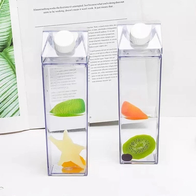 ขวดใส่เครื่องดื่ม ขวดพลาสติกใส่น้ำดื่ม ทรงกล่องนม ขนาด500ml./1000ml. ขวดน้ำทรงสี่เหลี่ยม แบบใส💗สอบถามรายละเอียดเพิ่มเติม