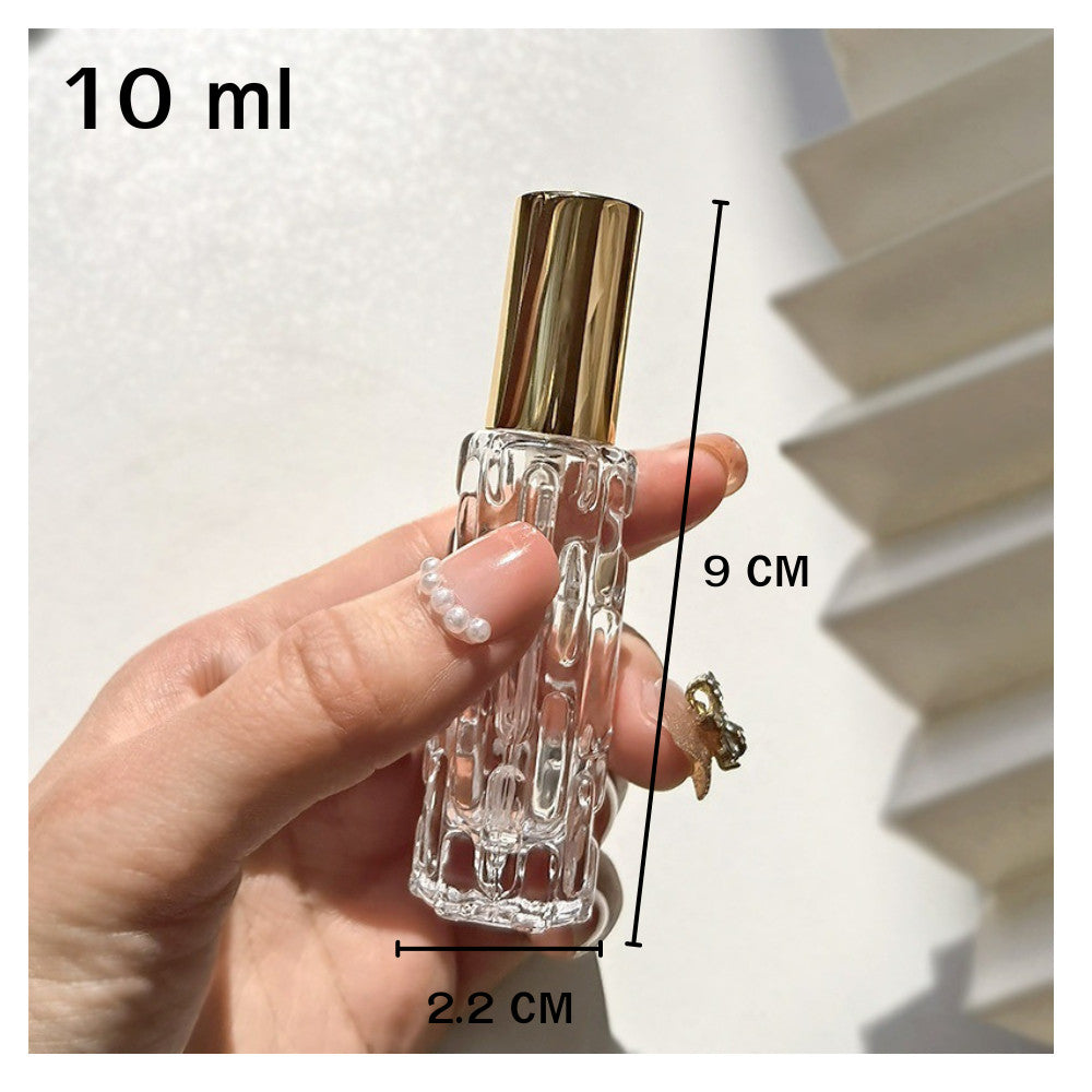 ขวดน้ำหอม (ขวดแก้ว) เรียบหรู  หัวสเปรย์ ปริมาณบรรจุ 10/30/50ML