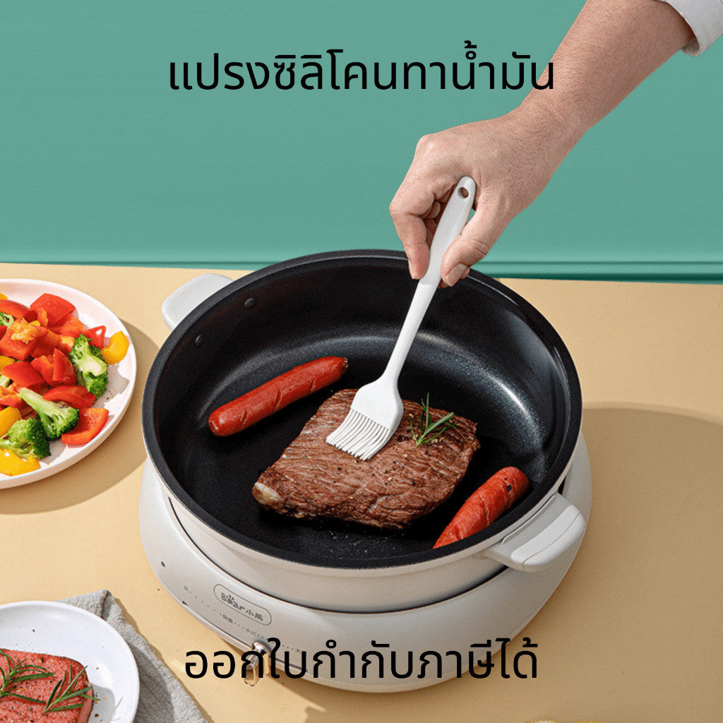แปรงซิลิโคนทาน้ำมัน ทาเนย ทาบาร์บิคิว ซิลิโคนเกรดอาหาร ทนทานต่ออุณหภูมิสูง ใช้สะดวกในทุกการปรุง