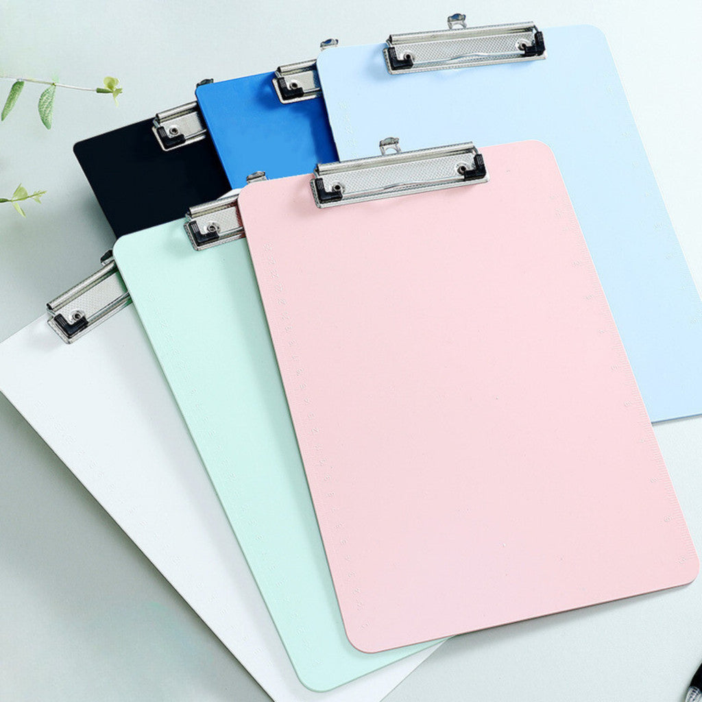 คลิปบอร์ด คลิปบอร์ดสีพาสเทลA4 แผ่นรองเขียน คลิปบอร์ดแฟ้ม Clipboard