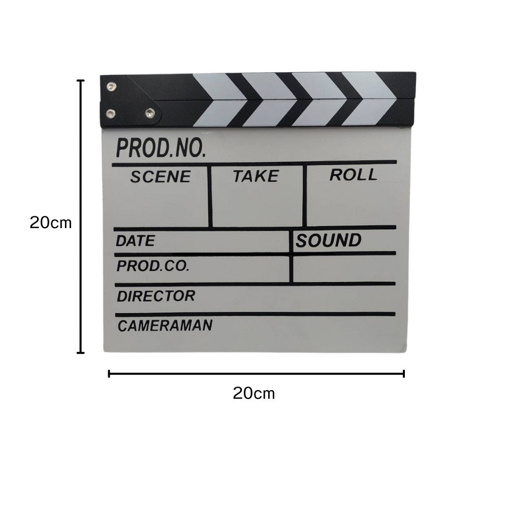 กระดานสเลทคัทฉากภาพยนตร์ กระดานสเลท สเลทคัทฉาก สำหรับถ่ายหนัง Movie Slate Film ตกแต่งบ้านสไตล์เรโทรมินิมอล