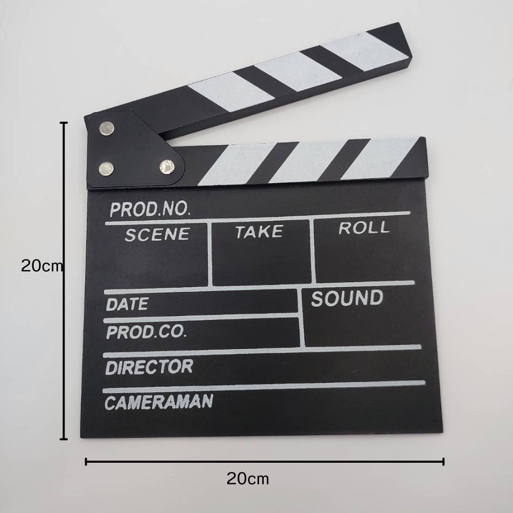 กระดานสเลทคัทฉากภาพยนตร์ กระดานสเลท สเลทคัทฉาก สำหรับถ่ายหนัง Movie Slate Film ตกแต่งบ้านสไตล์เรโทรมินิมอล