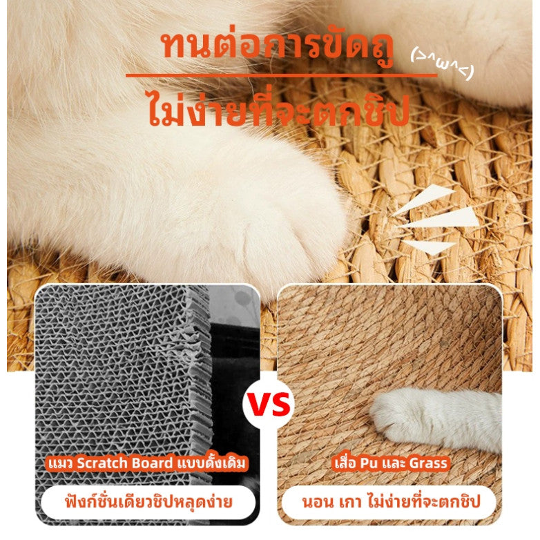 พรมลับเล็บแมว ที่ลับเล็บแมว ของเล่นแมว เสื่อกันรอยขีดข่วน แผ่นลับเล็บแมว กันข่วน ของเล่นแมว