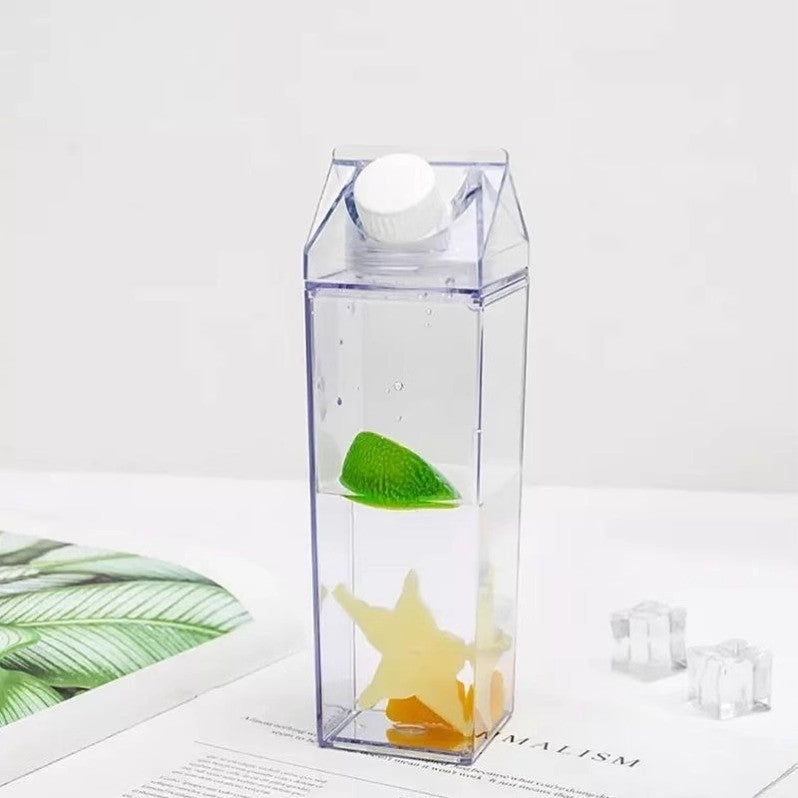 ขวดใส่เครื่องดื่ม ขวดพลาสติกใส่น้ำดื่ม ทรงกล่องนม ขนาด500ml./1000ml. ขวดน้ำทรงสี่เหลี่ยม แบบใส💗สอบถามรายละเอียดเพิ่มเติม