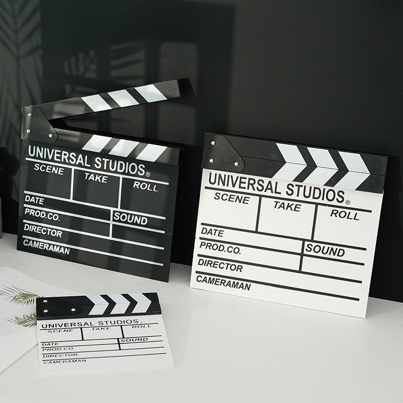 กระดานสเลทคัทฉากภาพยนตร์ กระดานสเลท สเลทคัทฉาก สำหรับถ่ายหนัง Movie Slate Film ตกแต่งบ้านสไตล์เรโทรมินิมอล