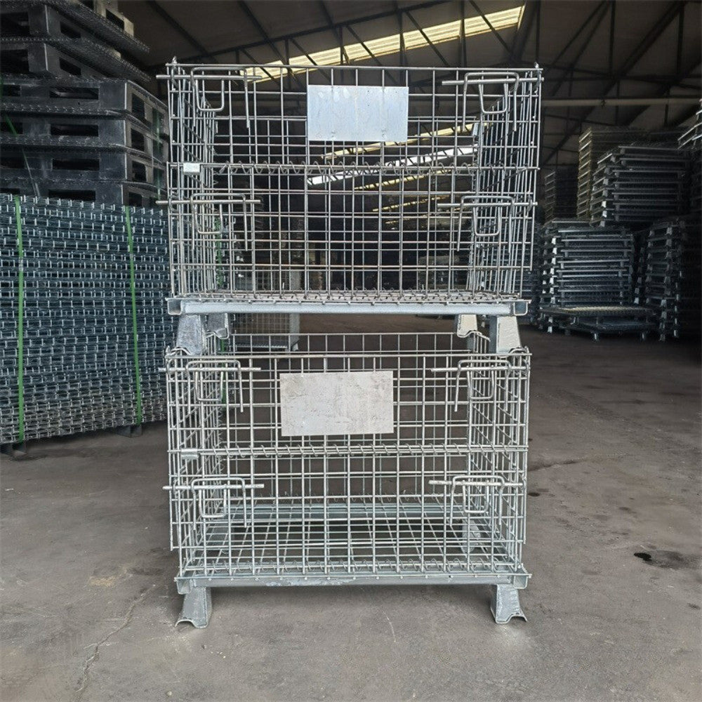 ตะแกรงเหล็กพับได้ แร็คเก็บของ กะบะเหล็ก ขนาด 60 x 80 x 64 ซม ทนทานและสะดวกในการจัดเก็บและพกพา