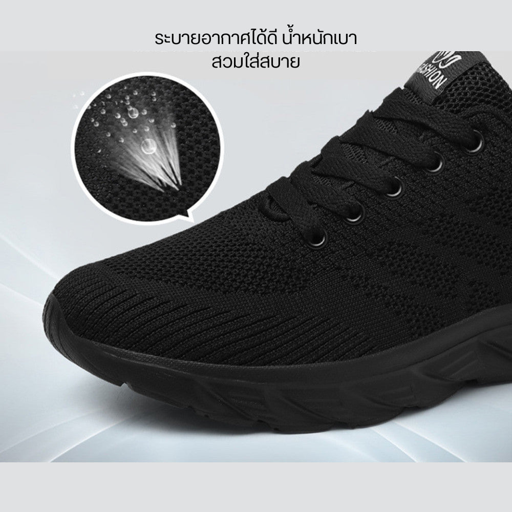 รองเท้าเซฟตี้ หัวเหล็ก รองเท้าออกกำลังกายฯ ทนทาน เนื้อนิ่ม น้ำหนักเบา กระชับเท้า
