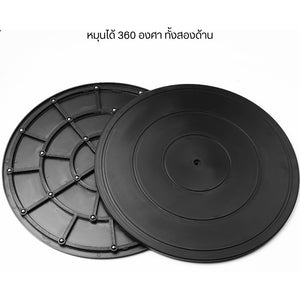 จานหมุนดินเผา แท่นวางเครื่องปั้นดินเผา หมุนได้ 360 องศา  ทำจากวัสดุพลาสติกแข็งแรงทนทานยืดหยุ่นและใช้งานง่าย