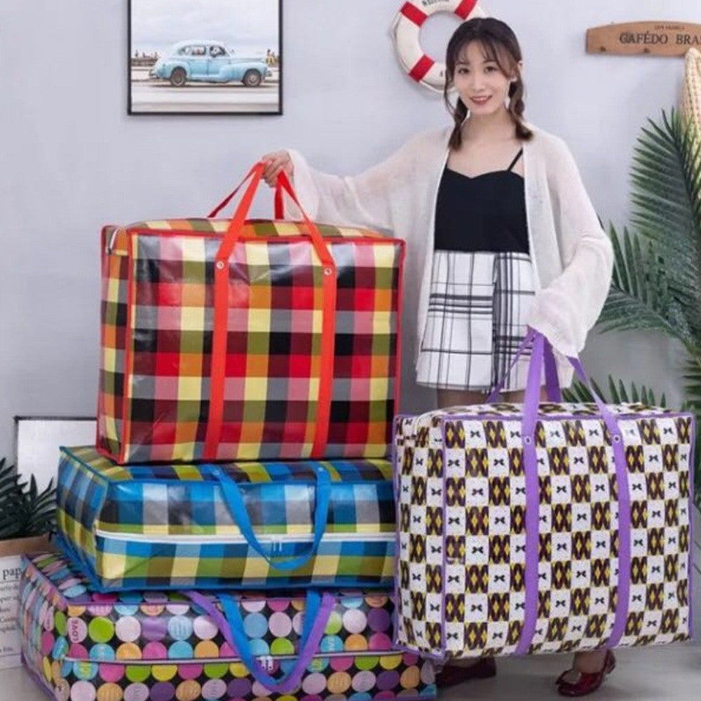ถุงกระสอบกันน้ำ ถุงใส่ของ (กระสอบกันน้ำ) ถุงกระสอบ กระเป๋าย้ายบ้าน เคลือบลามิเนต หนาทน