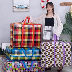 ถุงกระสอบกันน้ำ ถุงใส่ของ (กระสอบกันน้ำ) ถุงกระสอบ กระเป๋าย้ายบ้าน เคลือบลามิเนต หนาทน