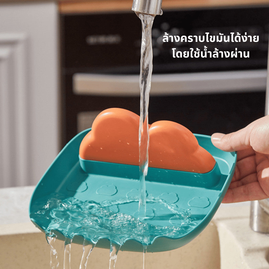 ที่วางช้อน ที่ตากฝาหม้อ แบบสี่เหลี่ยม ของใช้ในครัว 4สี ที่วางช้อนส้อม ตะหลิว ทัพพี