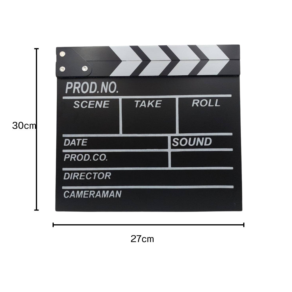 กระดานสเลทคัทฉากภาพยนตร์ กระดานสเลท สเลทคัทฉาก สำหรับถ่ายหนัง Movie Slate Film ตกแต่งบ้านสไตล์เรโทรมินิมอล