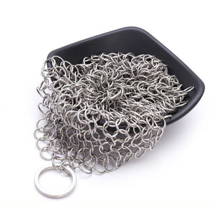 ตาข่ายสแตนเลสขัดหม้อ แปรงสแตนเลส สแตนเลสขัดหม้อ โซ่สแตนเลสขัดทำความสะอาด โซ่ขัดหม้อและกระทะ