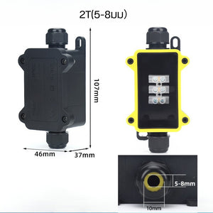 กล่องต่อสายไฟกันน้ำ แบบ 2T/3T คุณภาพสูง ทนแดด ทนฝน ไม่เปราะแตกง่าย เหมาะสำหรับงานไฟฟ้า งานระบบแสงสว่างกลางแจ้ง