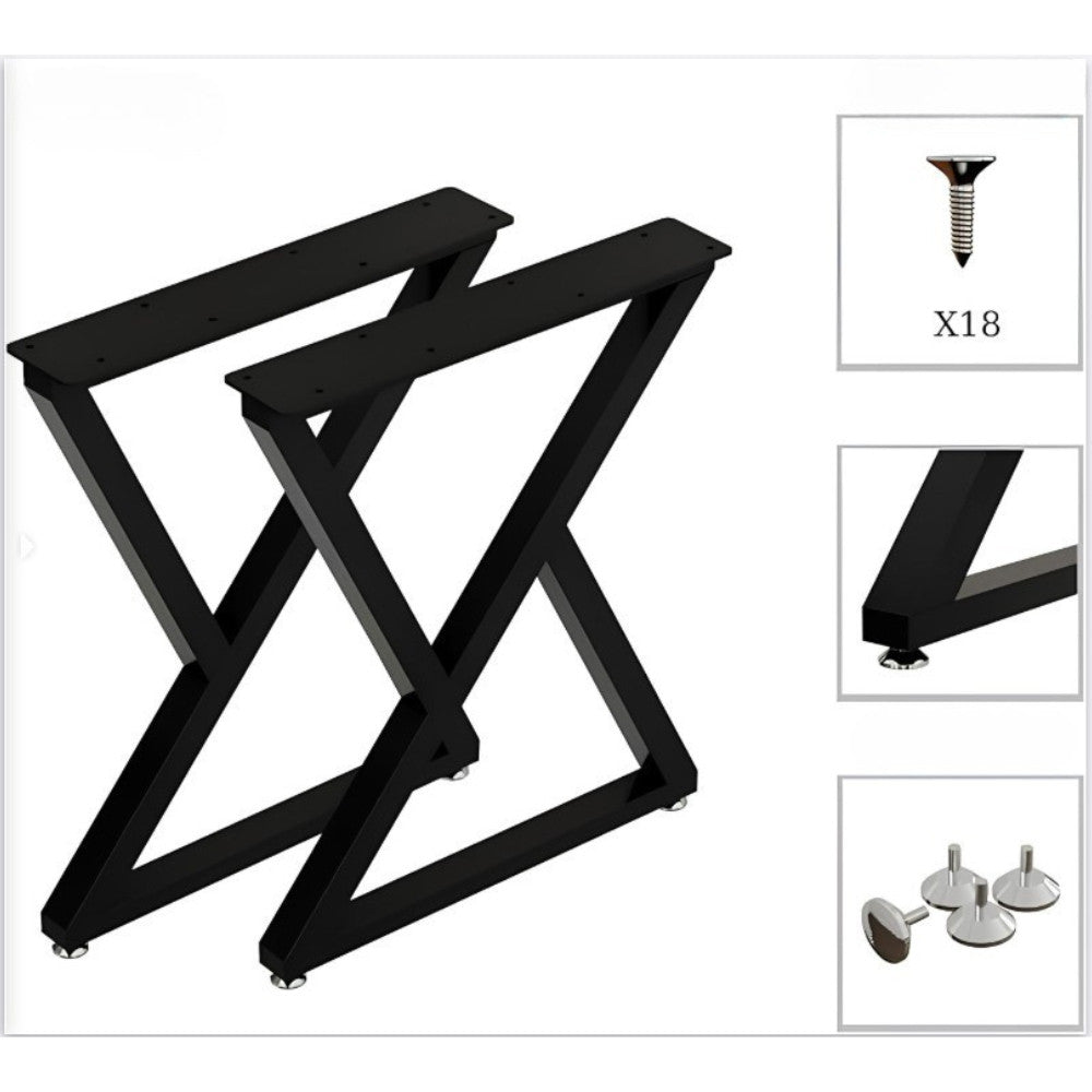 ขาโต๊ะเหล็กสีดำทรงไขว้ ตัว X (ราคาต่อ1ชิ้น)แข็งแรงรับน้ำหนักได้ดี เหมาะทำโต๊ะเขียนหนังสือ โต๊ะร้านคาเฟ่ หรือโต๊ะสำนักงาน