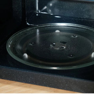 จานแก้วไมโครเวฟ จานรองไมโครเวฟ ELECTROLUX,TOSHIBA,SHARP,SUMSUNG จานแก้วรองไมโครเวฟ 24.5/27/31.5 cm
