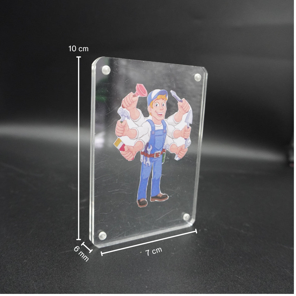 กรอบรูปโมเดิร์น (หนา 6mm.) กรอบรูปอะคริลิค กรอบรูปสไตล์เกาหลี กรอบตกแต่งบ้าน