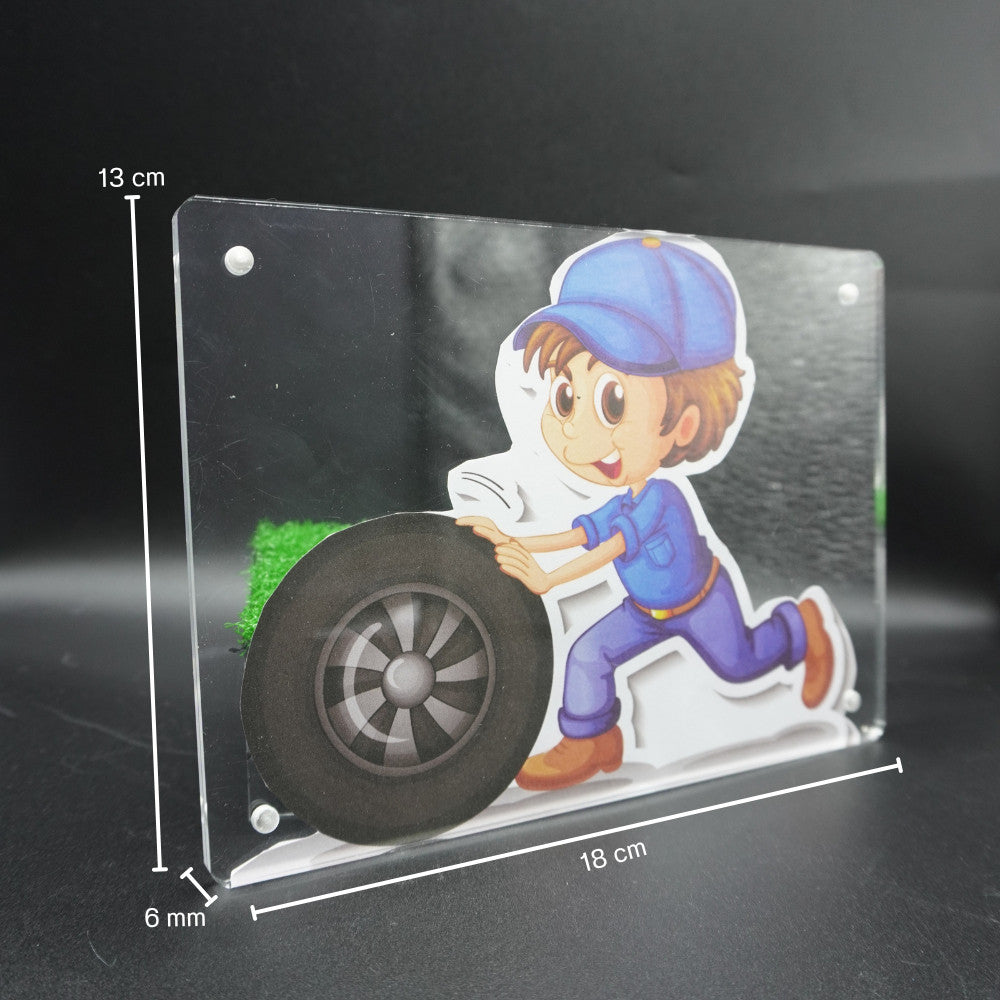 กรอบรูปโมเดิร์น (หนา 6mm.) กรอบรูปอะคริลิค กรอบรูปสไตล์เกาหลี กรอบตกแต่งบ้าน