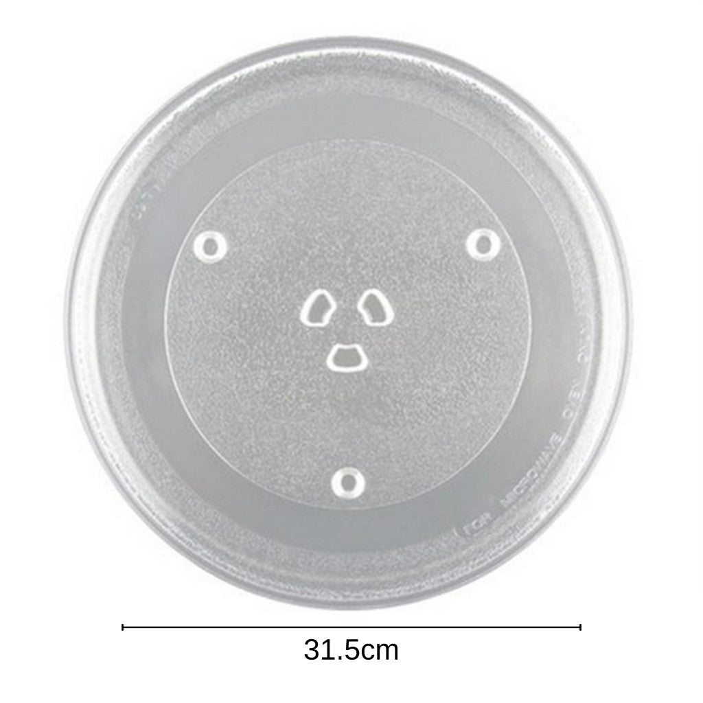 จานแก้วไมโครเวฟ จานรองไมโครเวฟ ELECTROLUX,TOSHIBA,SHARP,SUMSUNG จานแก้วรองไมโครเวฟ 24.5/27/31.5 cm