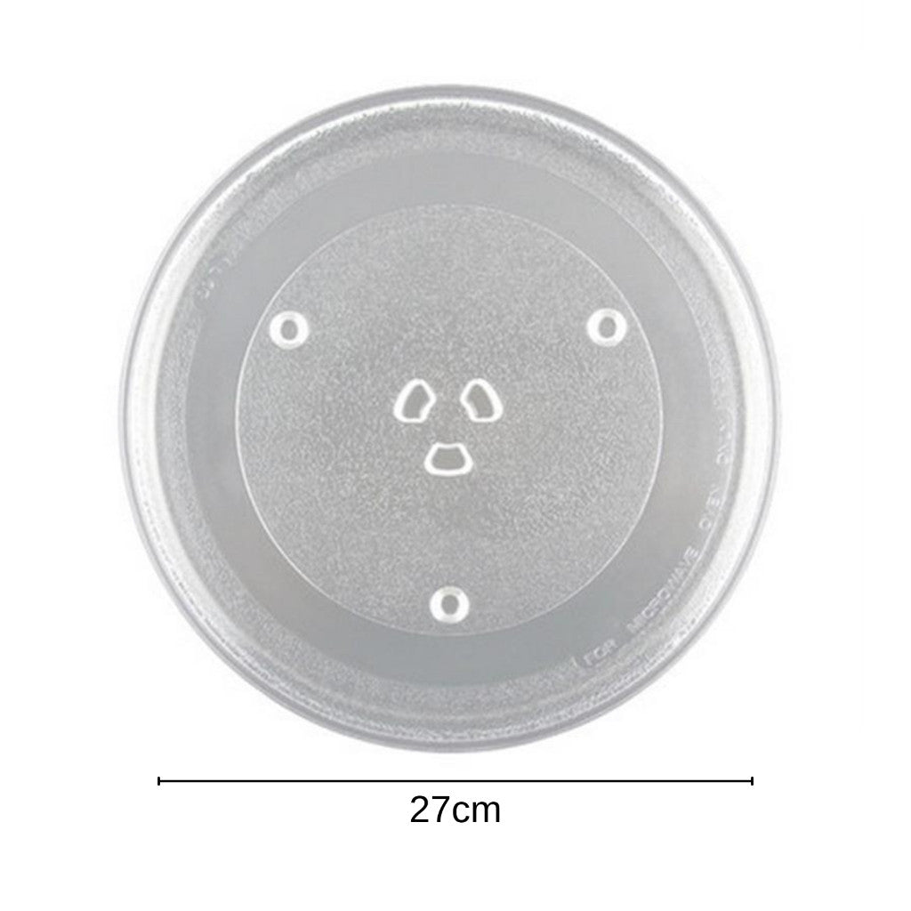 จานแก้วไมโครเวฟ จานรองไมโครเวฟ ELECTROLUX,TOSHIBA,SHARP,SUMSUNG จานแก้วรองไมโครเวฟ 24.5/27/31.5 cm
