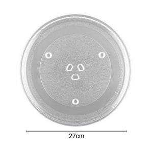จานแก้วไมโครเวฟ จานรองไมโครเวฟ ELECTROLUX,TOSHIBA,SHARP,SUMSUNG จานแก้วรองไมโครเวฟ 24.5/27/31.5 cm
