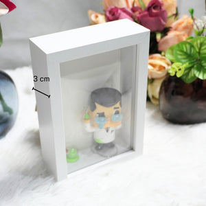 กล่องไม้ สามมิติ สําหรับโชว์โมเดลตุ๊กตา ฟิกเกอร์ diy กรอบรูปป๊อปมาร์ท สําหรับตกแต่งบ้าน