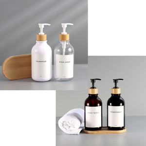 ขวดหัวปั๊มพลาสติก ขนาด 300ml/500ml สำหรับใส่ของเหลว แชมพู ครีม สบู่เหลว ขวดรีฟิล ขวดเปล่าแบบกด ฝาแน่น ไม่รั่วซึม