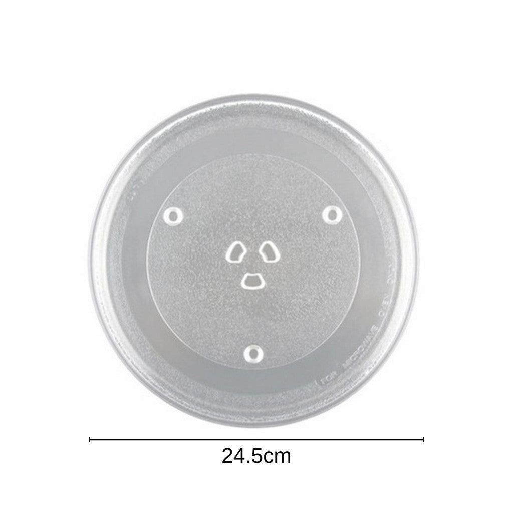 จานแก้วไมโครเวฟ จานรองไมโครเวฟ ELECTROLUX,TOSHIBA,SHARP,SUMSUNG จานแก้วรองไมโครเวฟ 24.5/27/31.5 cm