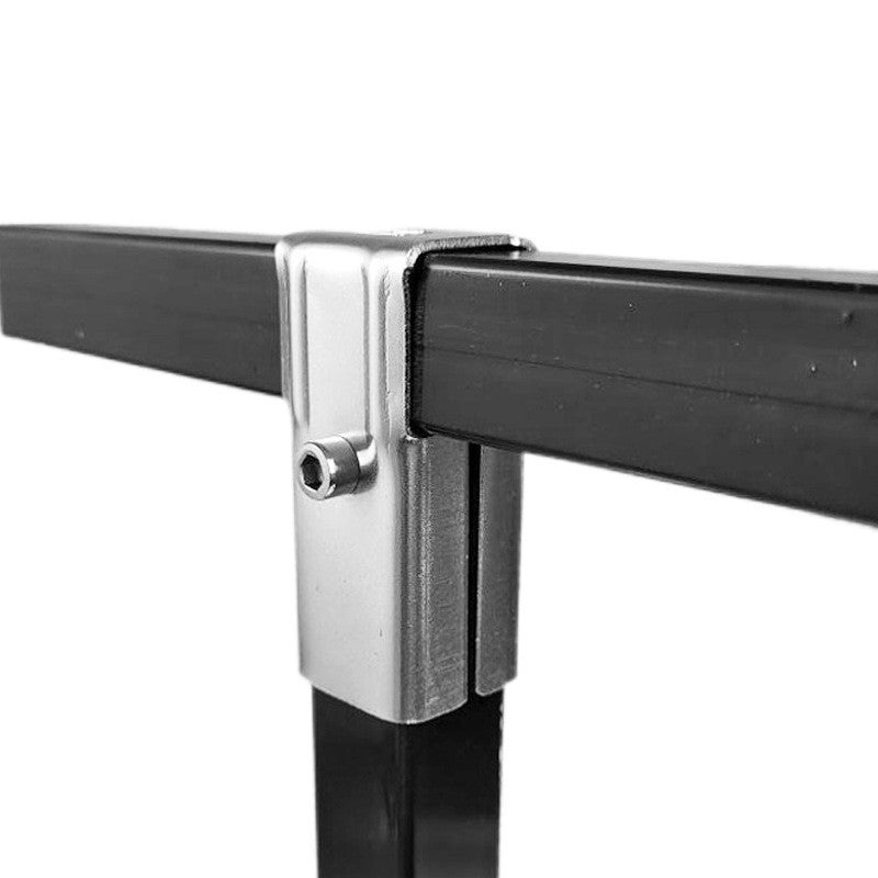 ข้อต่อสแตนเลสกล่อง  ไม่ต้องเชื่อม น็อคดาวน์ พร้อมสกรูประกอบได้เลย งานเหล็กน็อคดาวน์แบบจับเหลี่ยม
