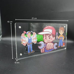 กรอบรูปโมเดิร์น (หนา 6mm.) กรอบรูปอะคริลิค กรอบรูปสไตล์เกาหลี กรอบตกแต่งบ้าน