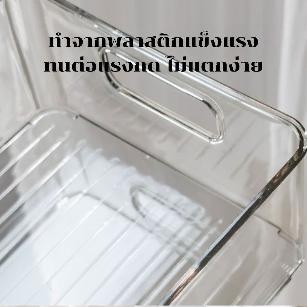 กล่องเก็บของพลาสติกใสทนทาน มีหลายขนาดให้เลือก ฝาปิดแน่น กันฝุ่น จัดเก็บของใช้ ของจิปาถะ และของในห้องต่างๆ
