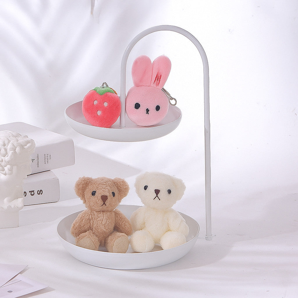 ถาด 2 ชั้น สำหรับของกิ๊ฟช็อป,ตกแต่ง เครื่องประดับ,แฟชั่น,ของใช้ไอที สไตล์หรูหรา แข็งแรง ทนทาน