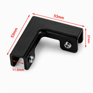 คลิปหนีบกระจกอลูมิเนียม แคลมป์ยึดกระจก Glass Clamp ตัว L ตัว T ตัว X สำหรับกระจกกั้นห้อง ชั้นวางกระจก ตู้โชว์ แข็งแรง