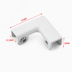 คลิปหนีบกระจกอลูมิเนียม แคลมป์ยึดกระจก Glass Clamp ตัว L ตัว T ตัว X สำหรับกระจกกั้นห้อง ชั้นวางกระจก ตู้โชว์ แข็งแรง