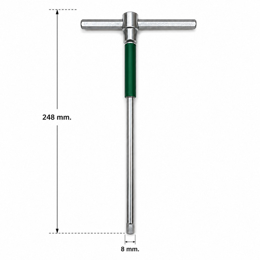 บล็อกตัวทีหกเหลี่ยม T-Handle Hex Key ประแจตัวที ก้านเลื่อน ปรับได้ 3 ระดับ ขันน็อตหกเหลี่ยม แรงบิดสูง ใช้งานแบบ T และ L