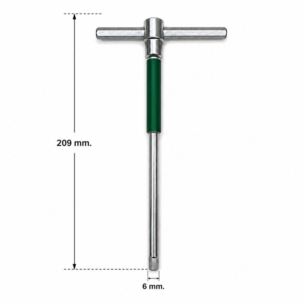 บล็อกตัวทีหกเหลี่ยม T-Handle Hex Key ประแจตัวที ก้านเลื่อน ปรับได้ 3 ระดับ ขันน็อตหกเหลี่ยม แรงบิดสูง ใช้งานแบบ T และ L
