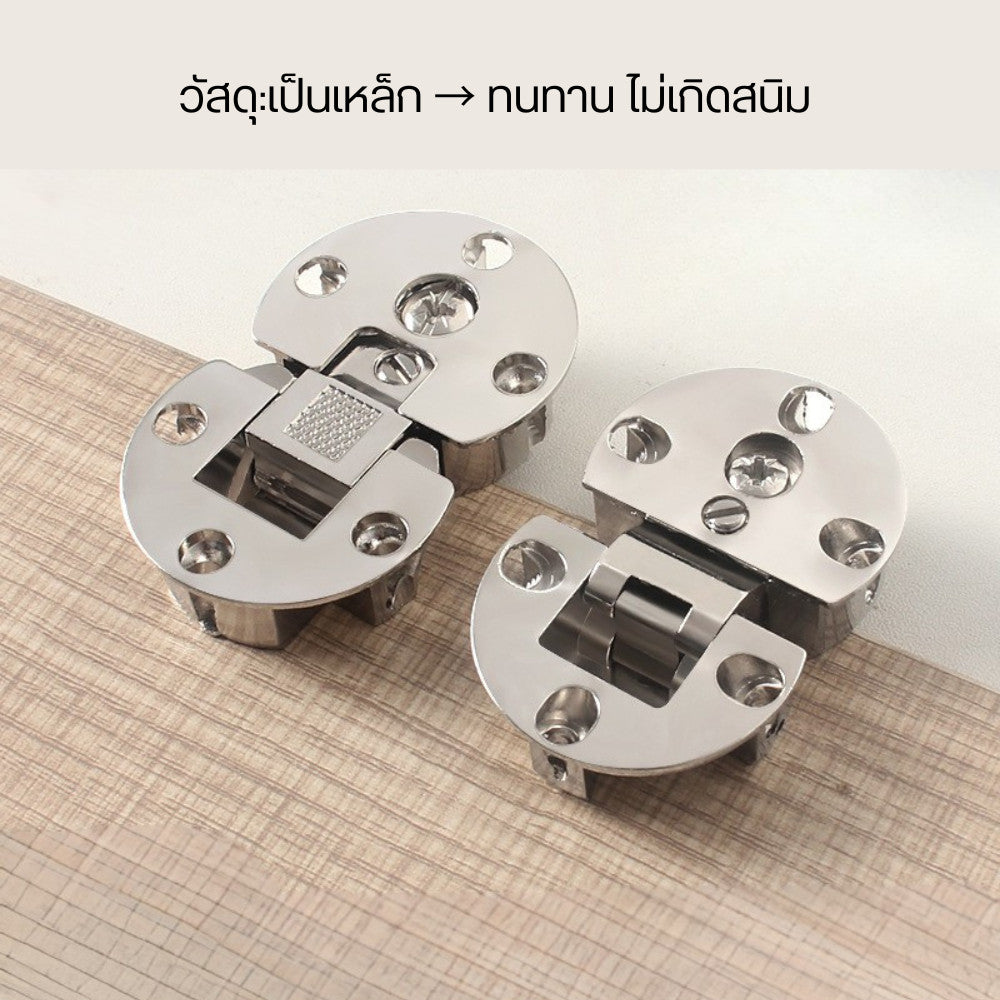 บานพับประตูตู้เสื้อผ้า บานพับถ้วยแบบฝังไซน์ฝังเข้าไปในบานประตูและโครงตู้ ทำให้มองไม่เห็นบานพับจากภายนอก