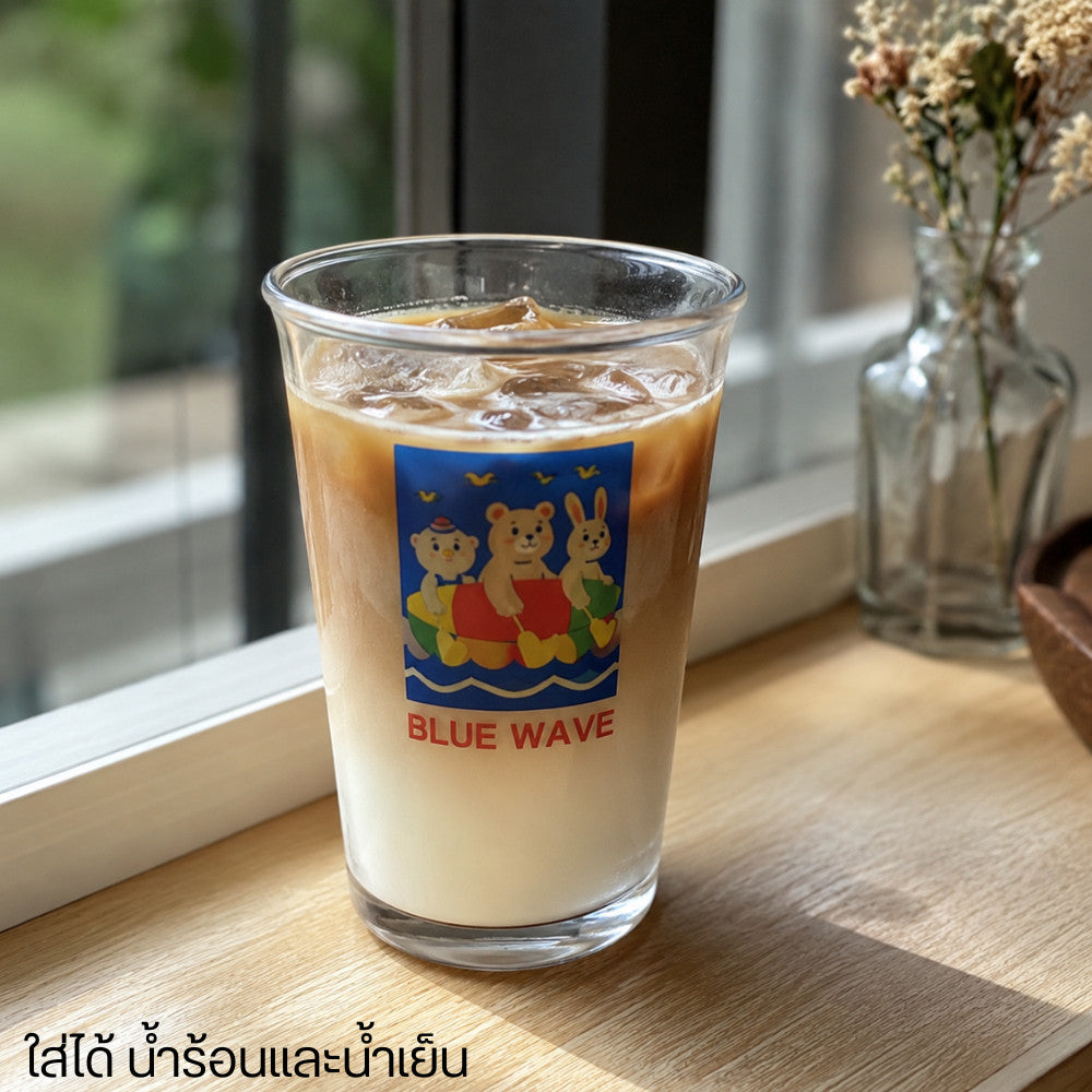 แก้วน้ำสไตล์ญี่ปุ่น มินิมอล ลวดลายน่ารัก เพิ่มความโดดเด่นถ่ายรูปสวย เพิ่มความน่ากินของเครื่องดื่ม