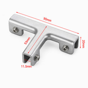 คลิปหนีบกระจกอลูมิเนียม แคลมป์ยึดกระจก Glass Clamp ตัว L ตัว T ตัว X สำหรับกระจกกั้นห้อง ชั้นวางกระจก ตู้โชว์ แข็งแรง
