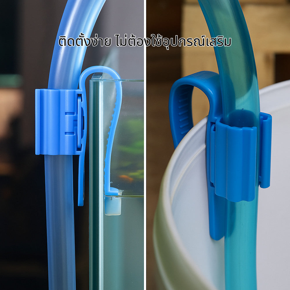 ที่หนีบสายยางตู้ปลา คลิปหนีบท่อ ล็อกสายยางตู้ปลาน้ำ Aquarium Hose Holder อุปกรณ์ยึดท่อ 8-16mm