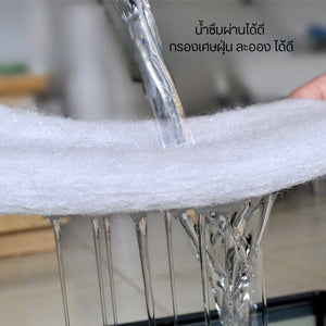 ใยสังเคราะห์โพลีเอสเตอร์กรองน้ำตู้ปลาดักจับเศษอาหาร ตะกอนฝุ่นและสิ่งสกปรกในน้ำป้องกันไม่ให้เศษเล็กๆเข้าไปอุดตันในปั๊มน้ำ
