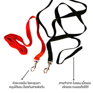 สายจูงพร้อมชุดรัดอกสำหรับสัตว์เลี้ยง สวมใส่สบาย ไม่รัดแน่นเกินไป  ปรับขนาดได้ ผ้าตาข่าย มีความยืดหยุ่น ระบายอากาศได้ดี