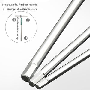 บล็อกตัวทีหกเหลี่ยม T-Handle Hex Key ประแจตัวที ก้านเลื่อน ปรับได้ 3 ระดับ ขันน็อตหกเหลี่ยม แรงบิดสูง ใช้งานแบบ T และ L