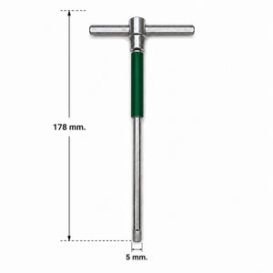 บล็อกตัวทีหกเหลี่ยม T-Handle Hex Key ประแจตัวที ก้านเลื่อน ปรับได้ 3 ระดับ ขันน็อตหกเหลี่ยม แรงบิดสูง ใช้งานแบบ T และ L