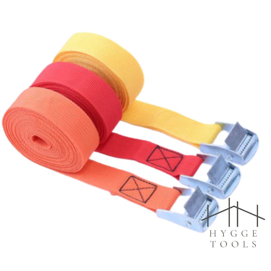สายรัดของ พร้อมหัวล็อกอัตโนมัติ สำหรับมอไซ รถบรรทุก เชือกรัด ความกว้าง 2.5 CM - Image 7