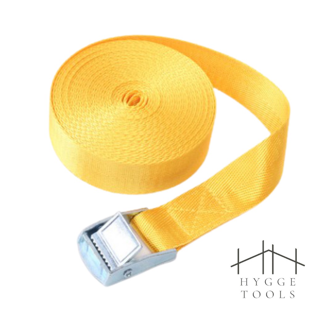 สายรัดของ พร้อมหัวล็อกอัตโนมัติ สำหรับมอไซ รถบรรทุก เชือกรัด ความกว้าง 2.5 CM - Image 6