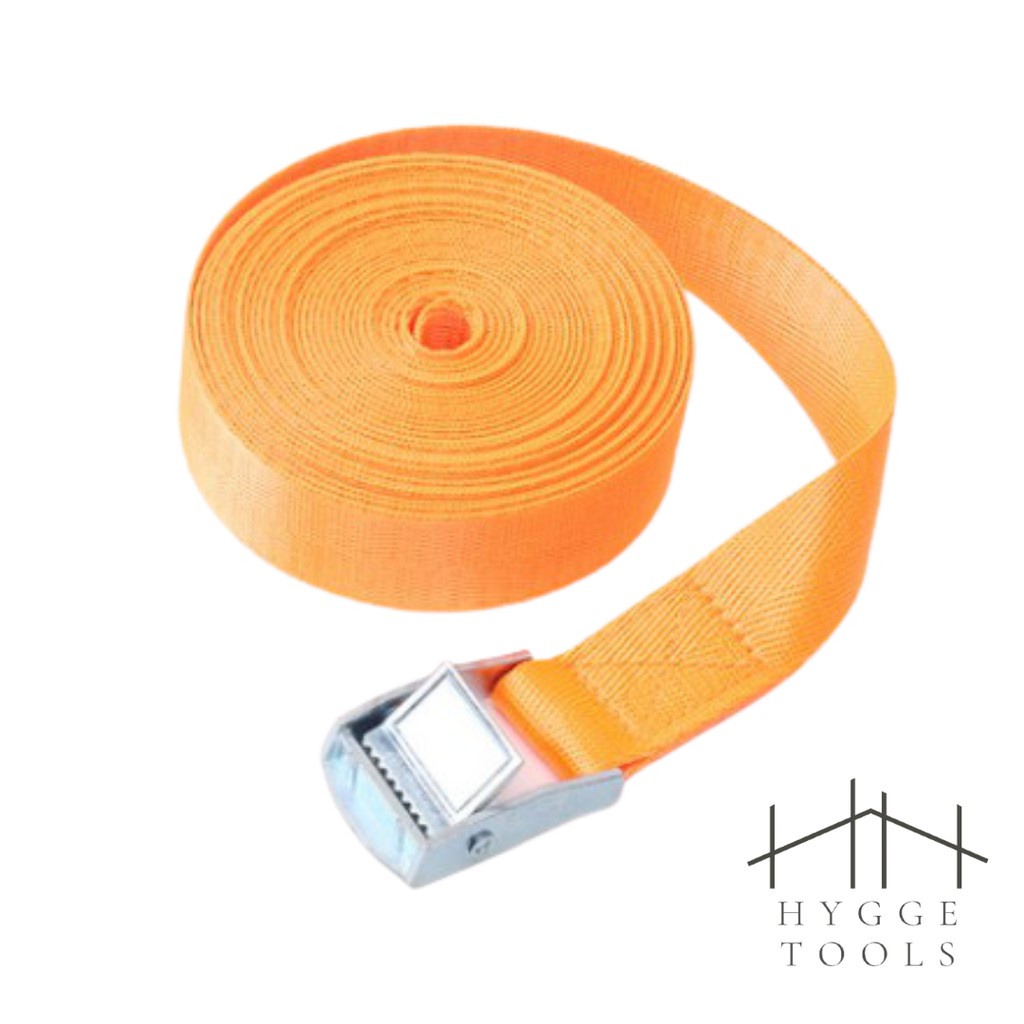 สายรัดของ พร้อมหัวล็อกอัตโนมัติ สำหรับมอไซ รถบรรทุก เชือกรัด ความกว้าง 2.5 CM - Image 2