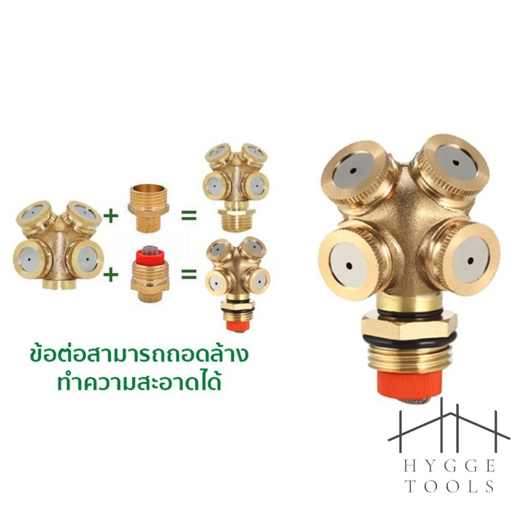 หัวสปริงเกอร์ สปริงเกอร์ทองเหลือง สปริงเกอร์ หัวพ่นสเปรย์ละอองน้ำ หัวพ่นสเปรย์ ทองเหลืองละอองน้ำ - Image 5